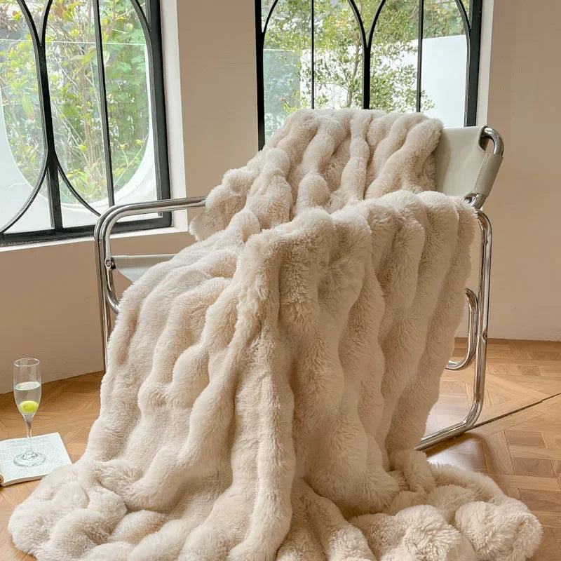 Kaninchen Plüsch Decke Sofabezug