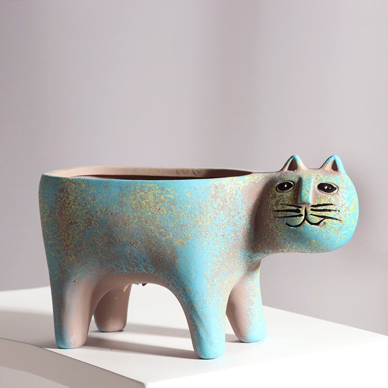 Miezi – Verspielter Katzen-Blumentopf
