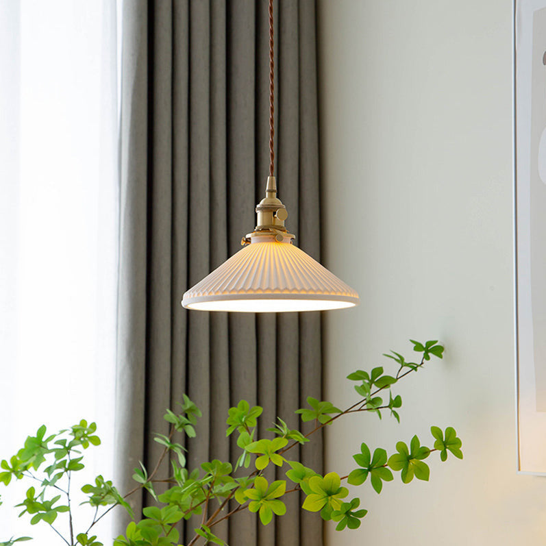 Keramiklampe im japanischen Stil