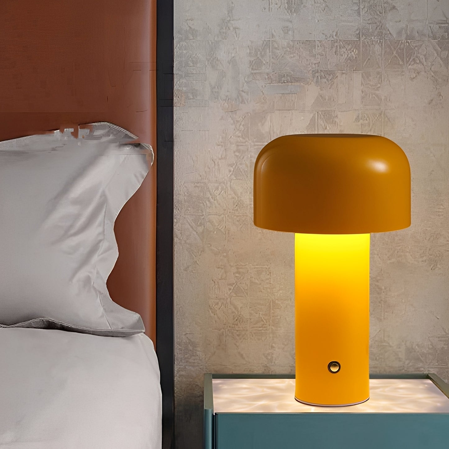 Mira – Metall-Pilzlampe mit Touch-Funktion & USB-Aufladung