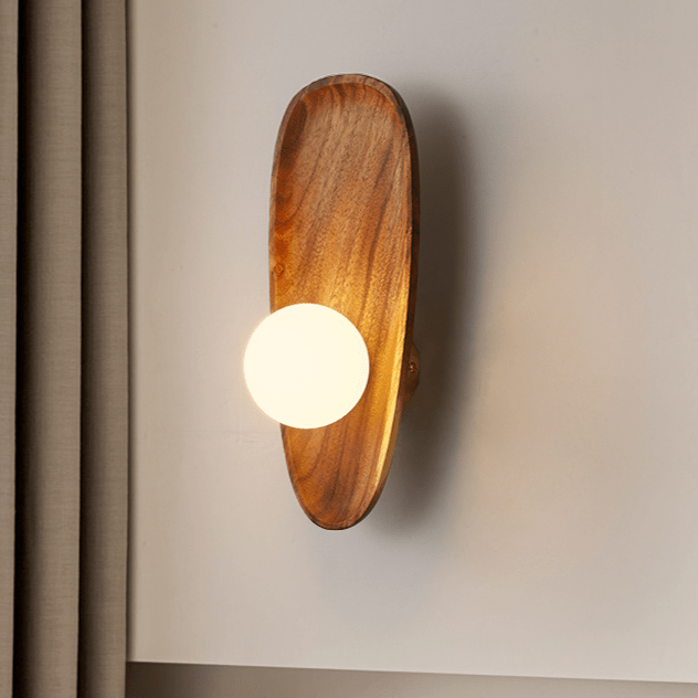 Alani – Wandlampe aus echtem Holz