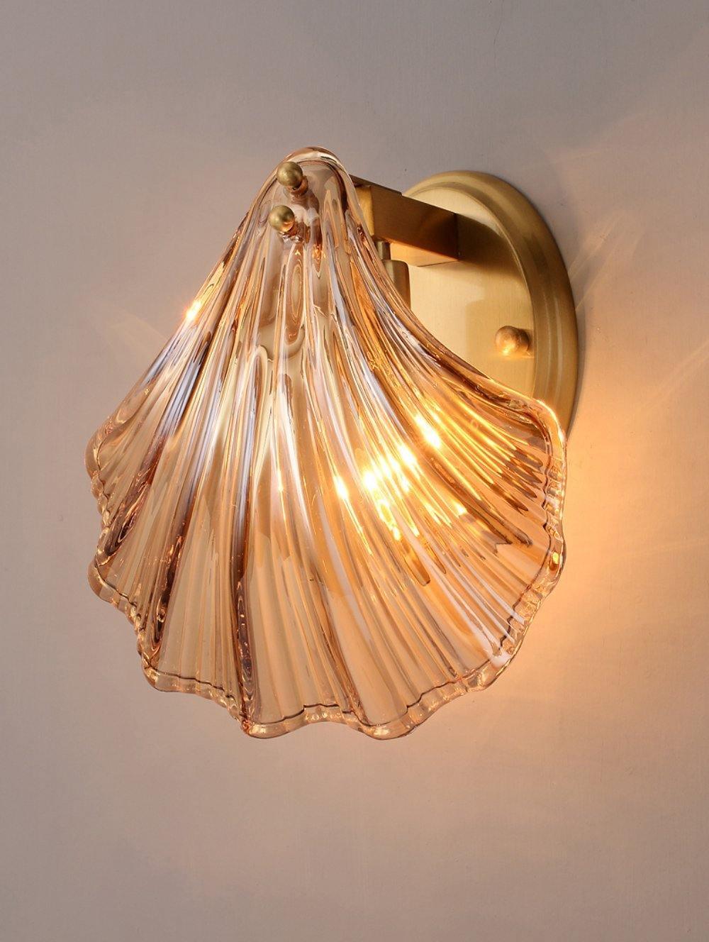 Shellina – Keramik-Wandleuchte in Muscheloptik