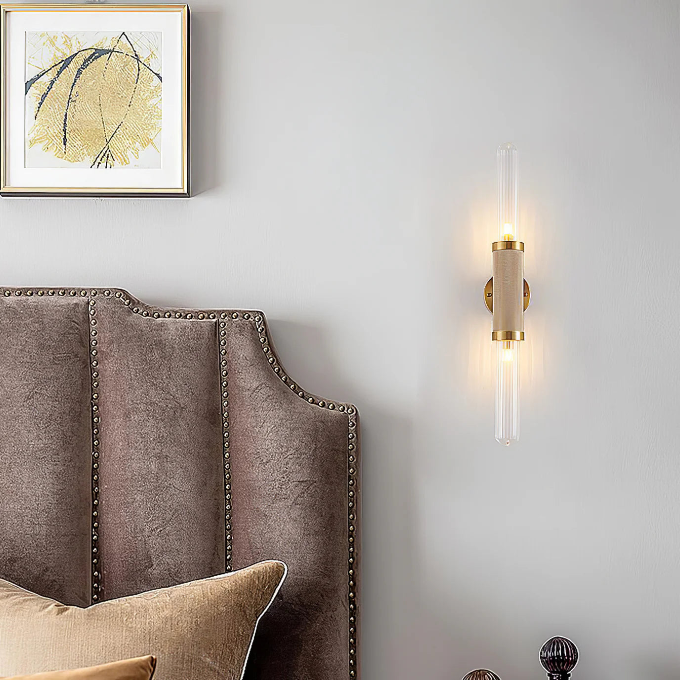 Eira – Moderne Wandleuchte mit Glastreifen im Nordic-Stil