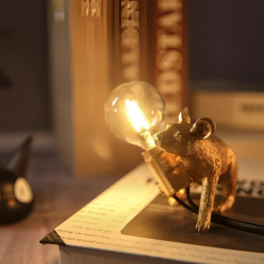 Nilla – Kreative Mini-Mauslampe aus Kunstharz im Nordic-Stil