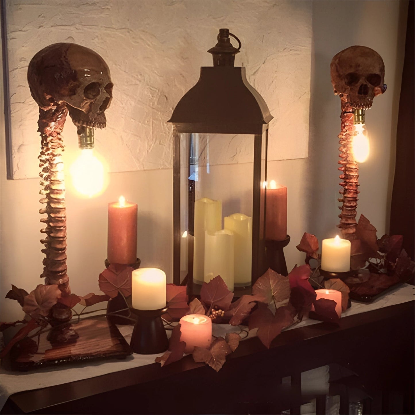Gravok – Gruselige Totenkopf-Tischlampe für Halloween