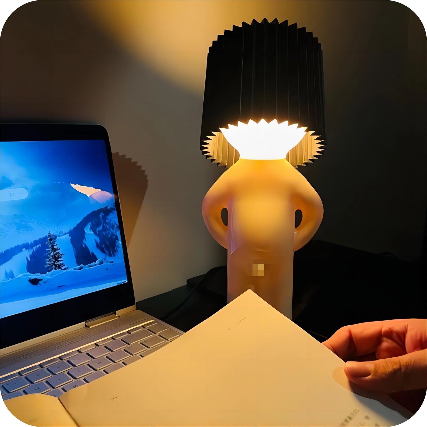 Hugo – Originelle Tischlampe in Menschenform