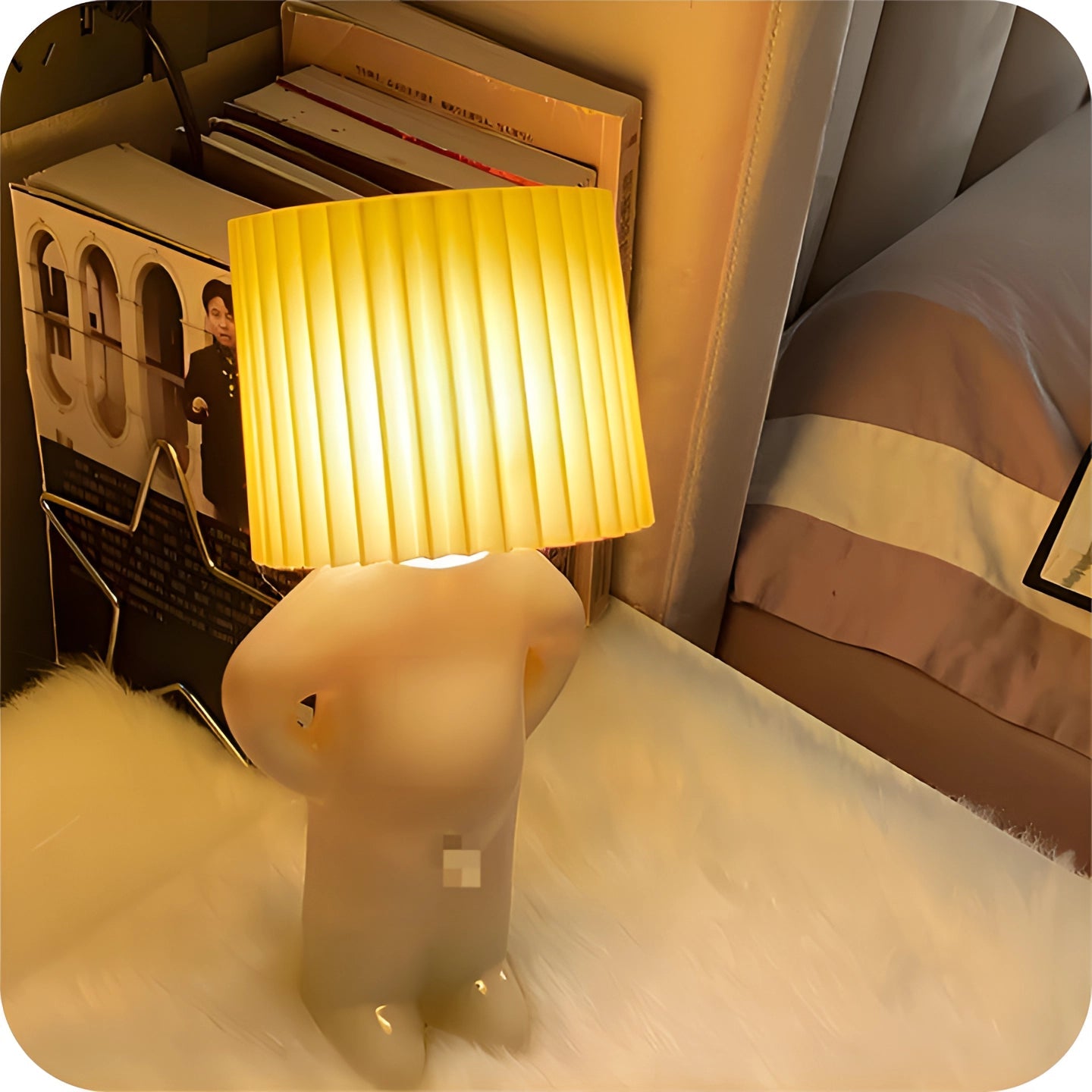 Hugo – Originelle Tischlampe in Menschenform