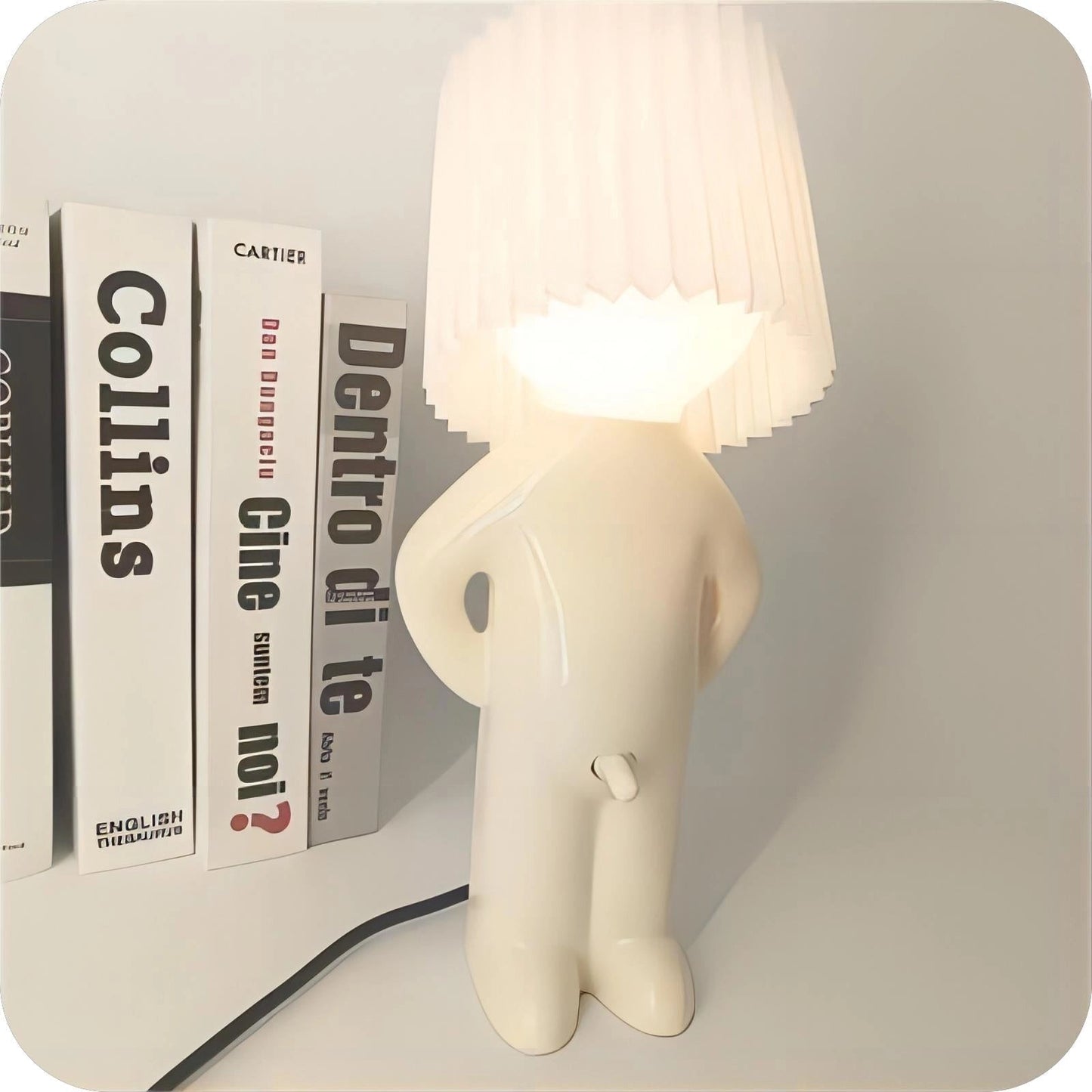 Hugo – Originelle Tischlampe in Menschenform