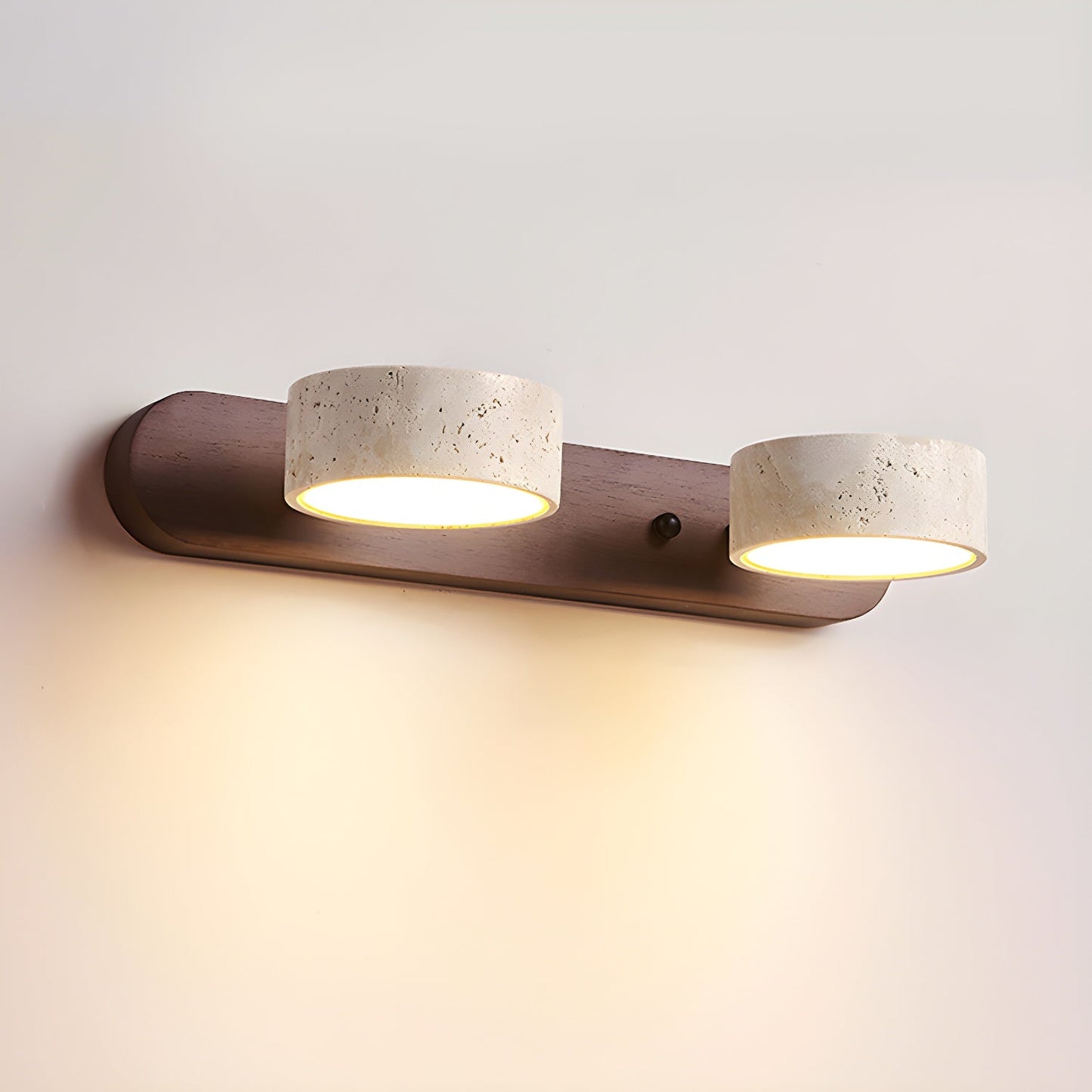 Norr – Travertin Duo Lampenhalterung Wandlampe
