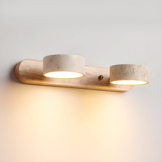 Norr – Travertin Duo Lampenhalterung Wandlampe