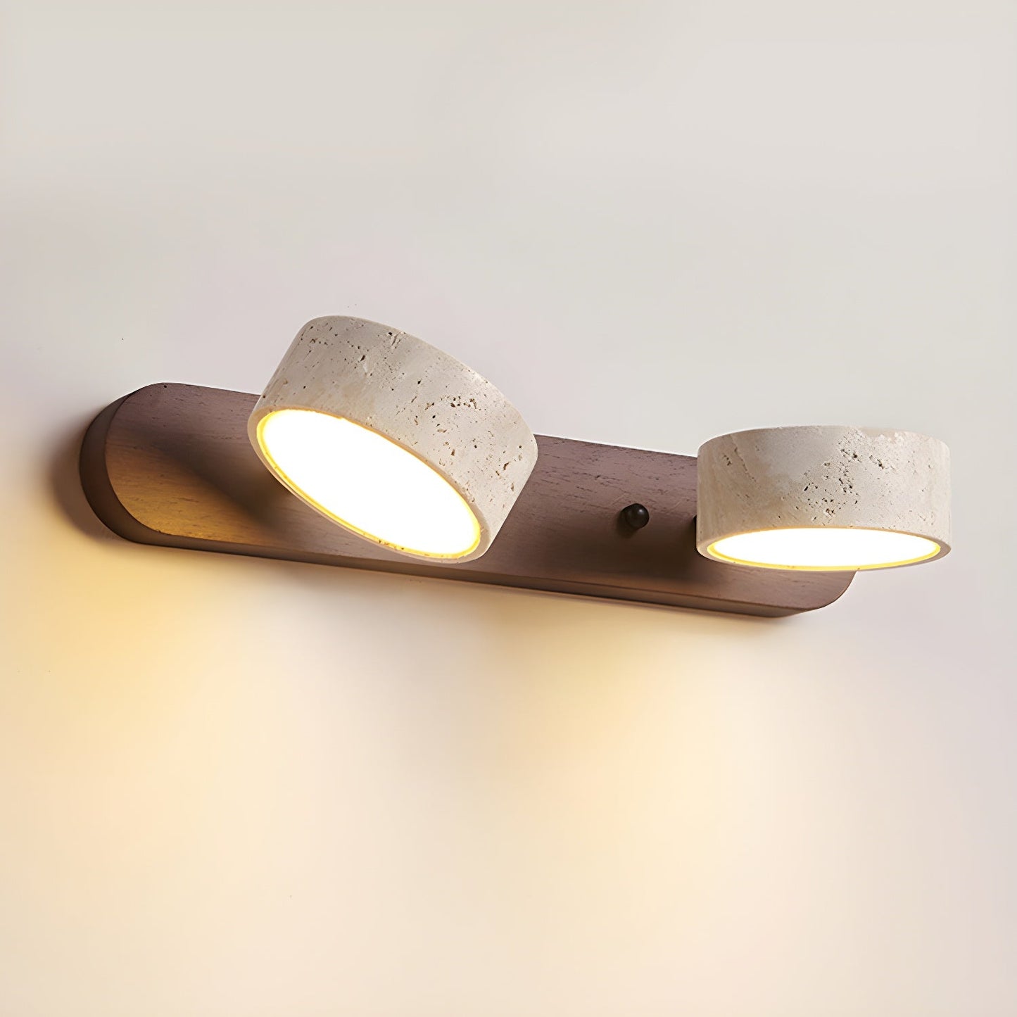 Norr – Travertin Duo Lampenhalterung Wandlampe