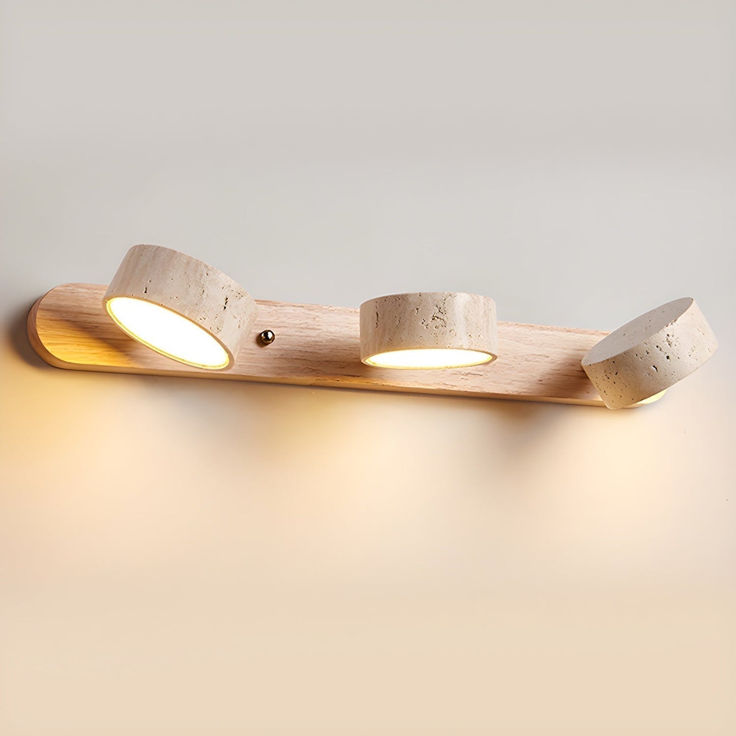 Norr – Travertin Duo Lampenhalterung Wandlampe