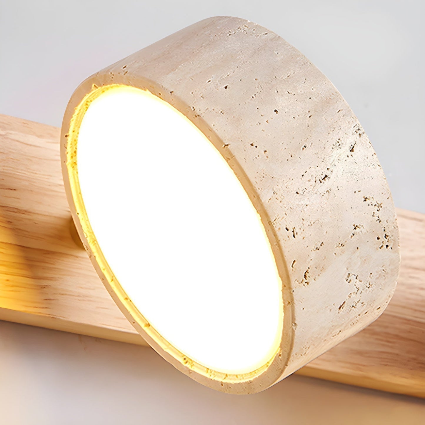 Norr – Travertin Duo Lampenhalterung Wandlampe