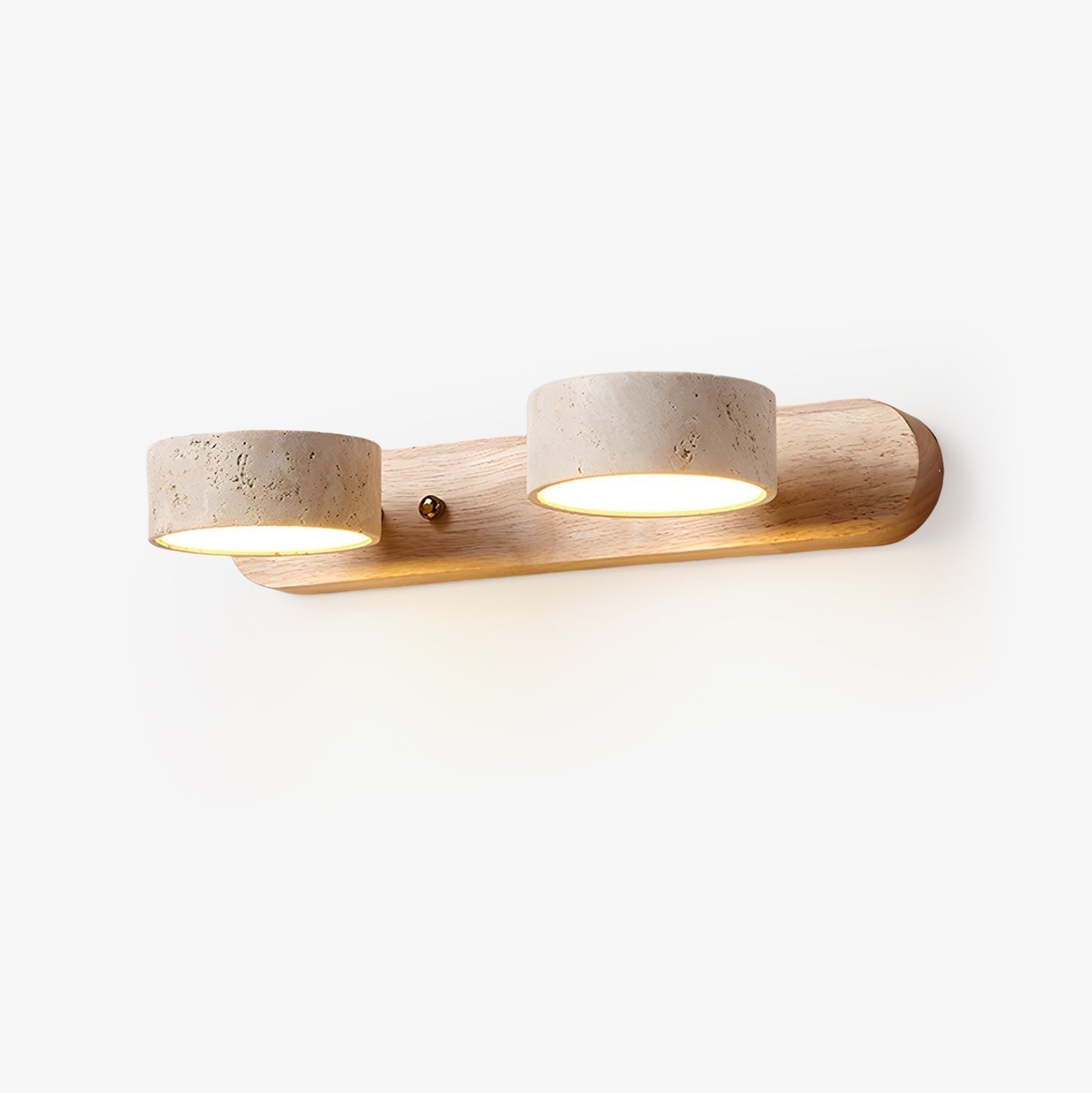 Norr – Travertin Duo Lampenhalterung Wandlampe