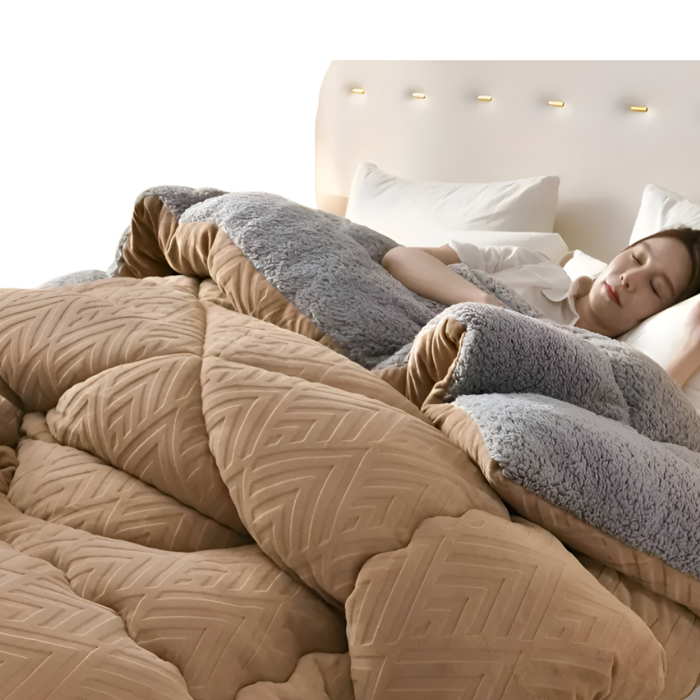 FluffLux – Maschinenwaschbare Fleece Bettdecke