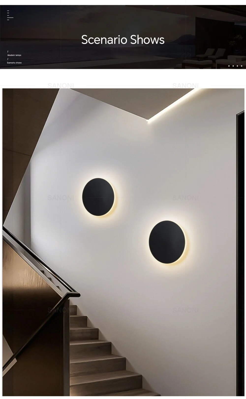 Zeitlose LED-Wandlampe – Runde Designleuchte für Flur, Schlafzimmer oder Wohnzimmer