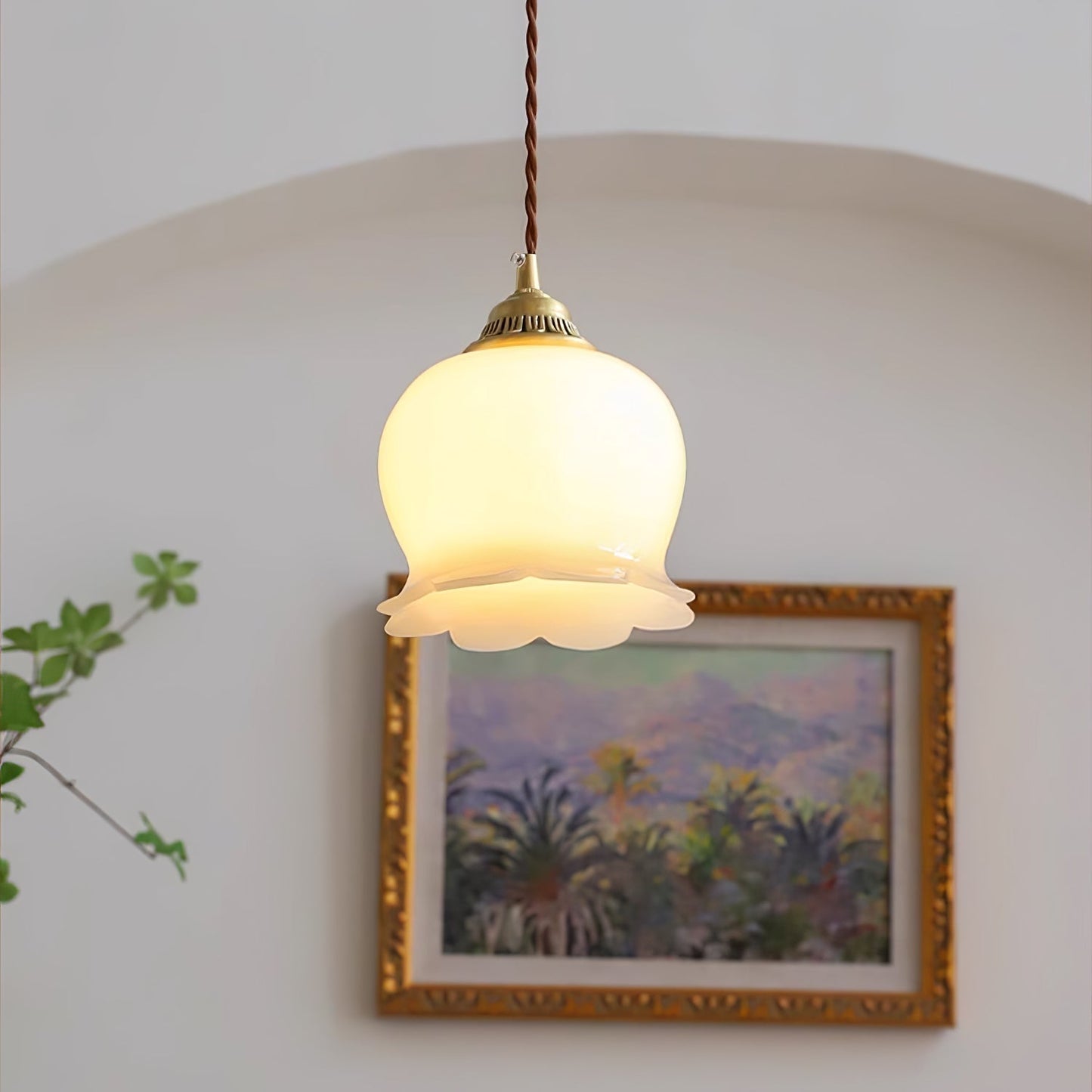 Odette – Französische Retro-Hängeleuchte Maiglöckchen-Design