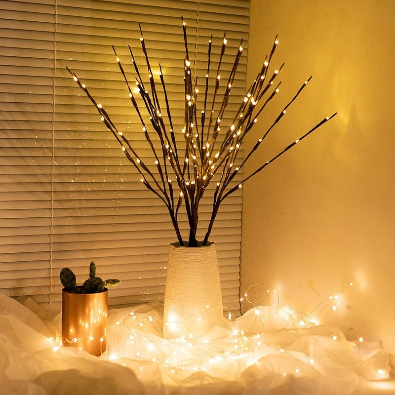 Marilyn – Weidenzweig-Lampe mit sanftem Naturlicht
