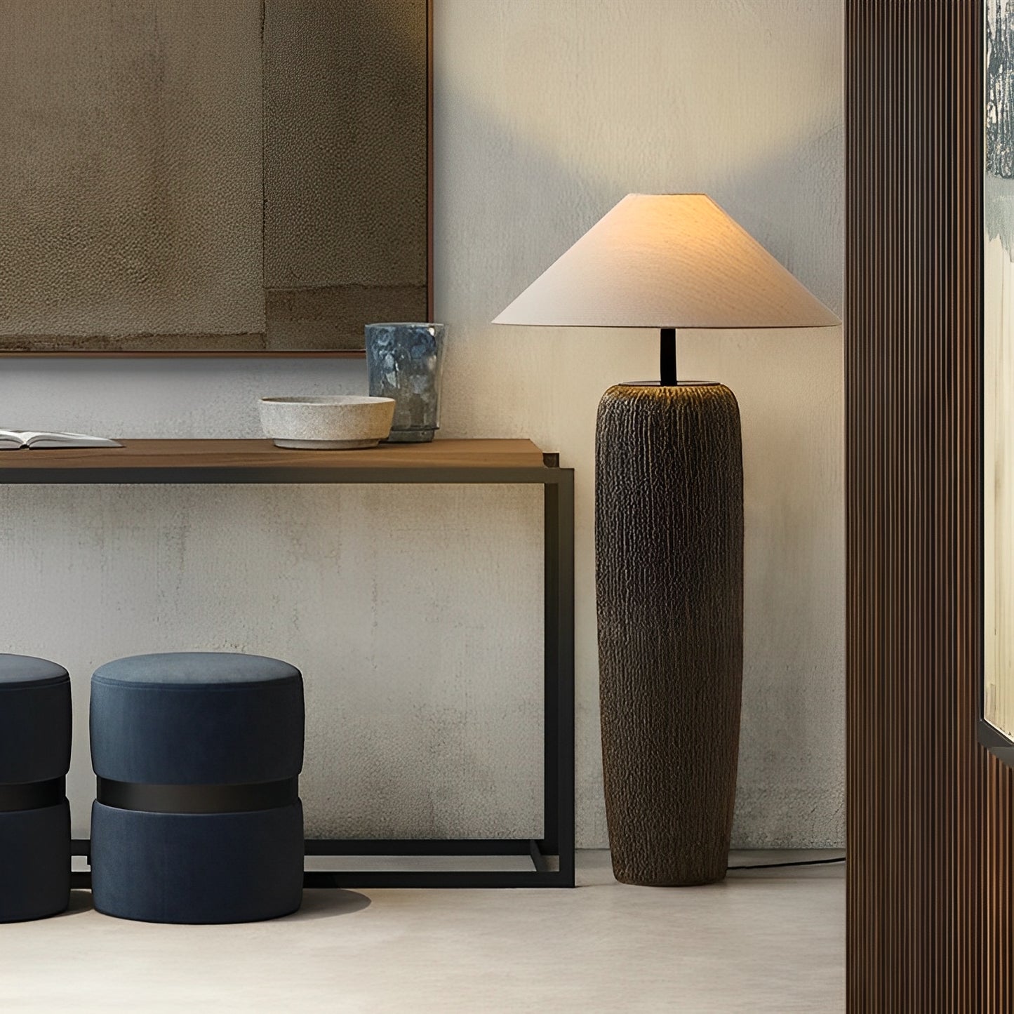 Winnie – Rustikale Stehlampe aus Holz mit Vintage-Charme