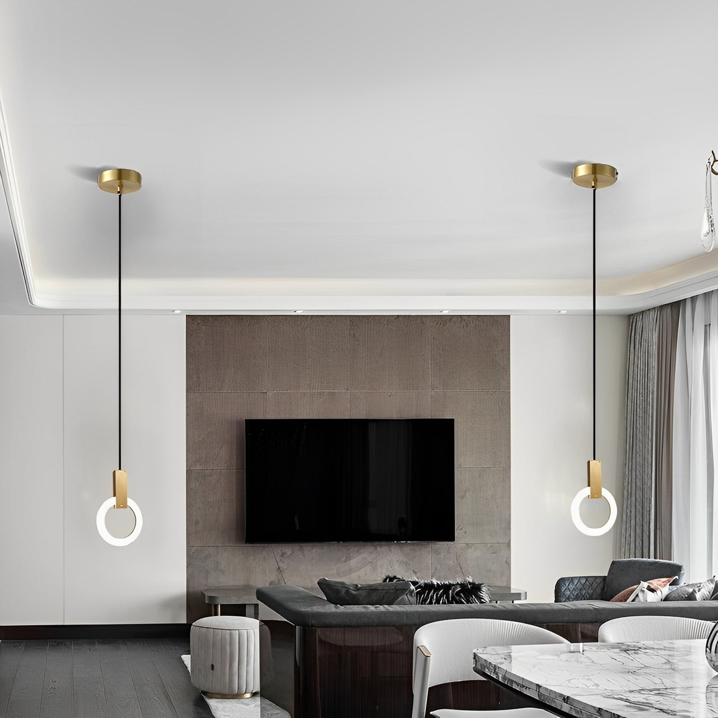 Nordra – LED-Pendelleuchte im nordischen Ringdesign für moderne Wohnräume