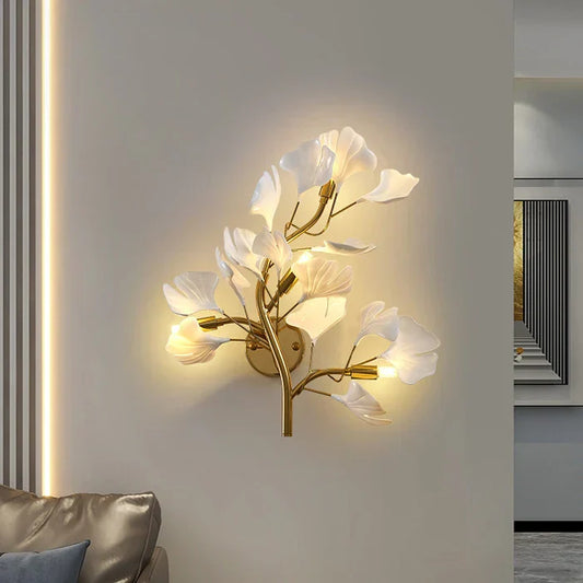 Freja – Blütenzweig-Wandlampe