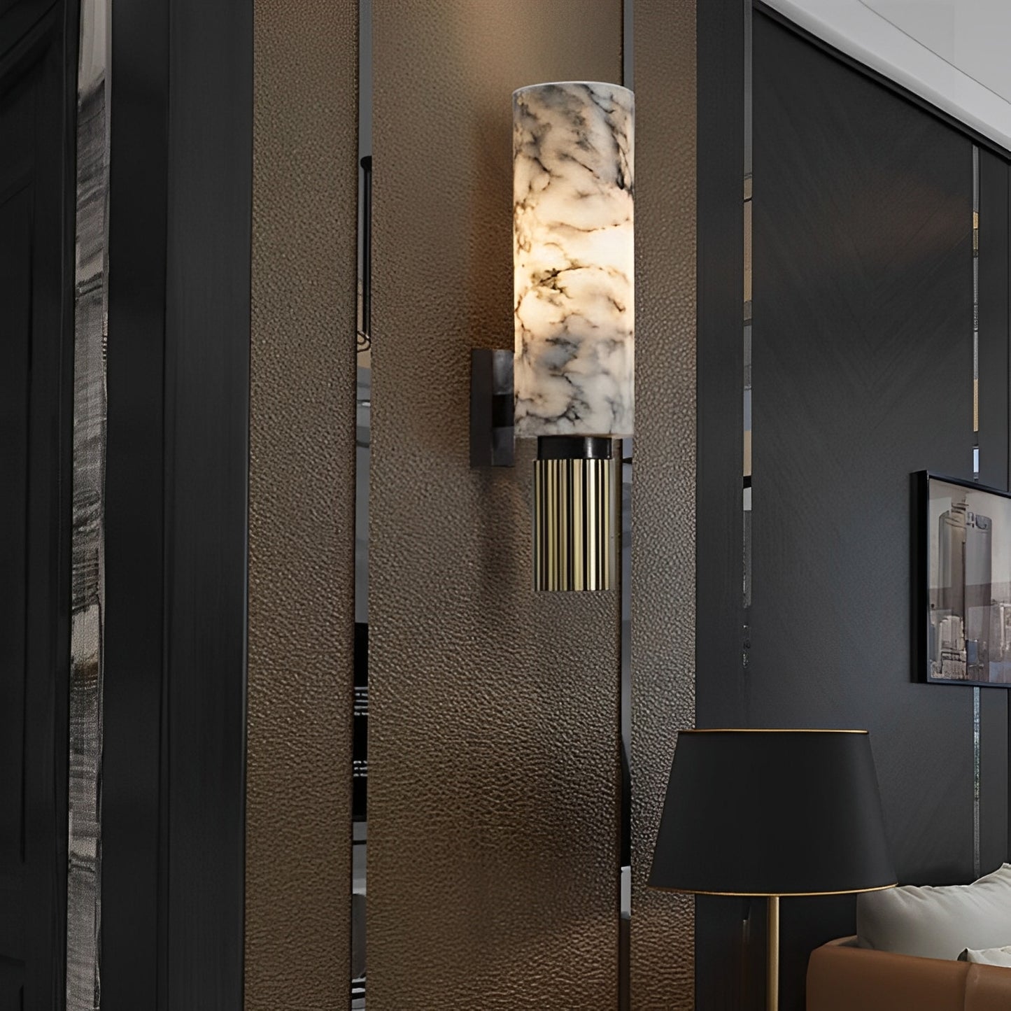 Valeria – Wandleuchte mit Marmoroptik für luxuriöse Akzente