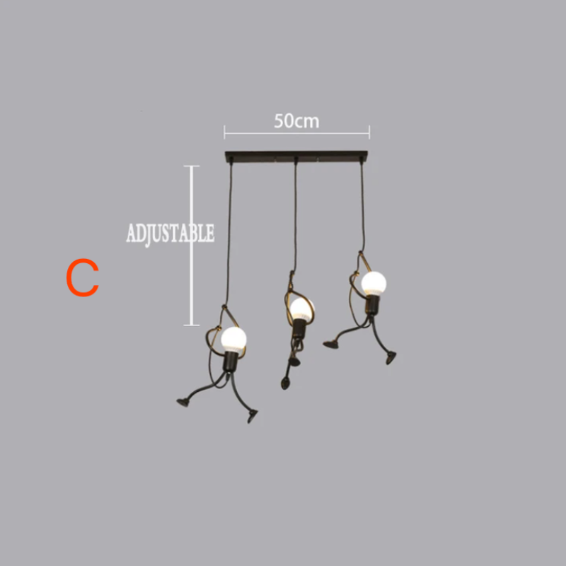 RoboRust – Robuste Retro-Lampe im Eisenmann-Design