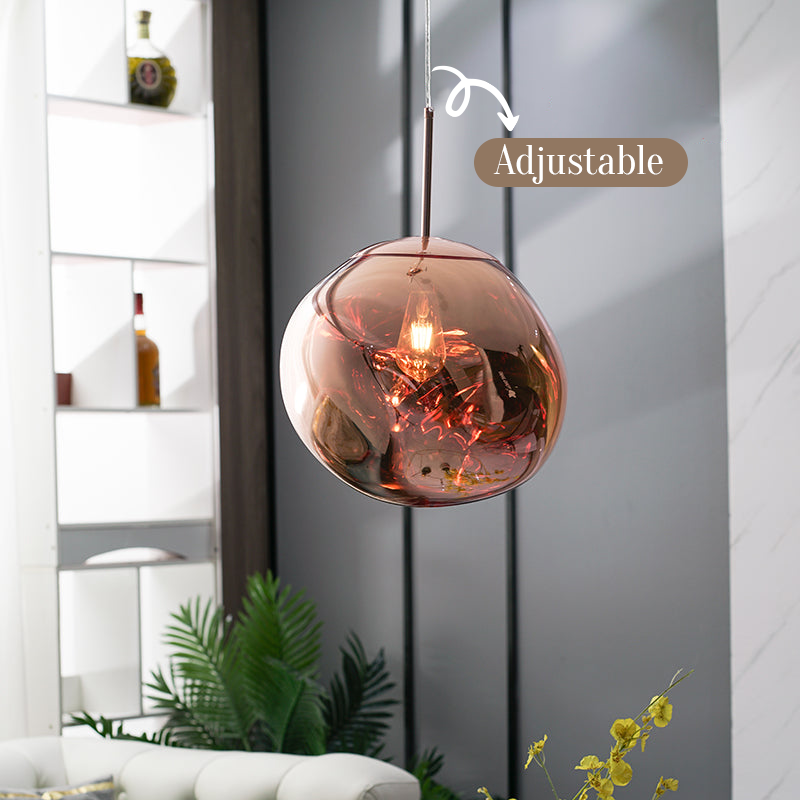 MoltenLight – Glas-Hängelampe mit fließendem Magma-Design