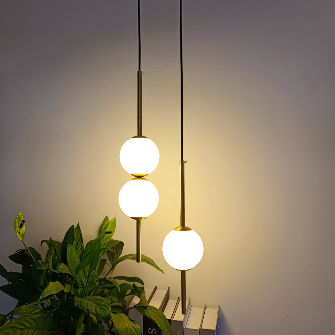 Afzal – Moderne Glas-Pendelleuchte im nordischen Stil