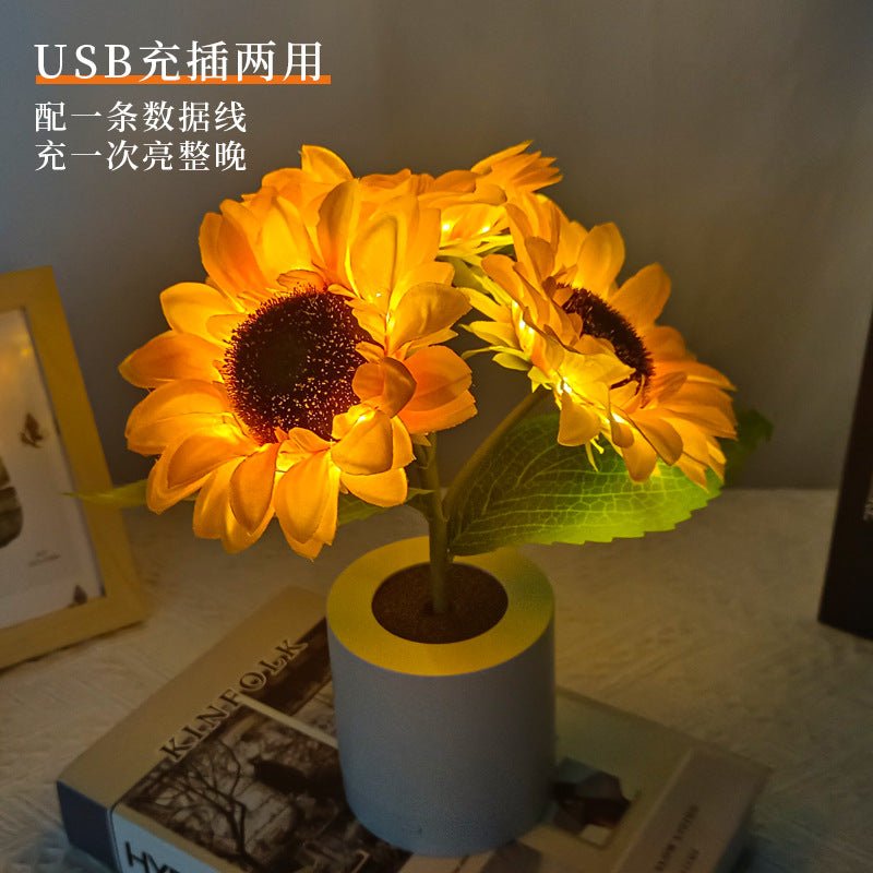 Solvyn – Glänzende Sonnenblumenlampe