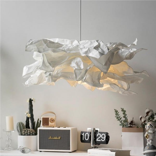 Ika – Minimalistische Papierwolken Pendelleuchte