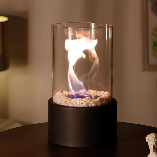 Lumea – Tragbare Glas-Tischkaminlampe