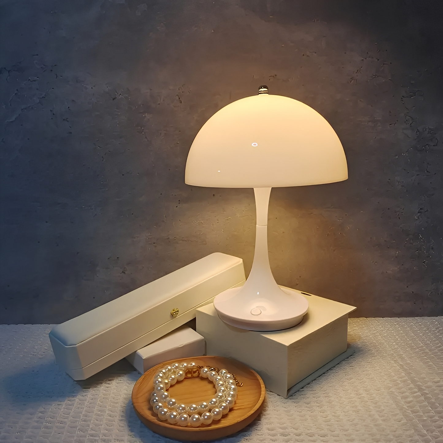 Mimi – Aufladbare Pilz-Tischlampe mit Touch-Funktion