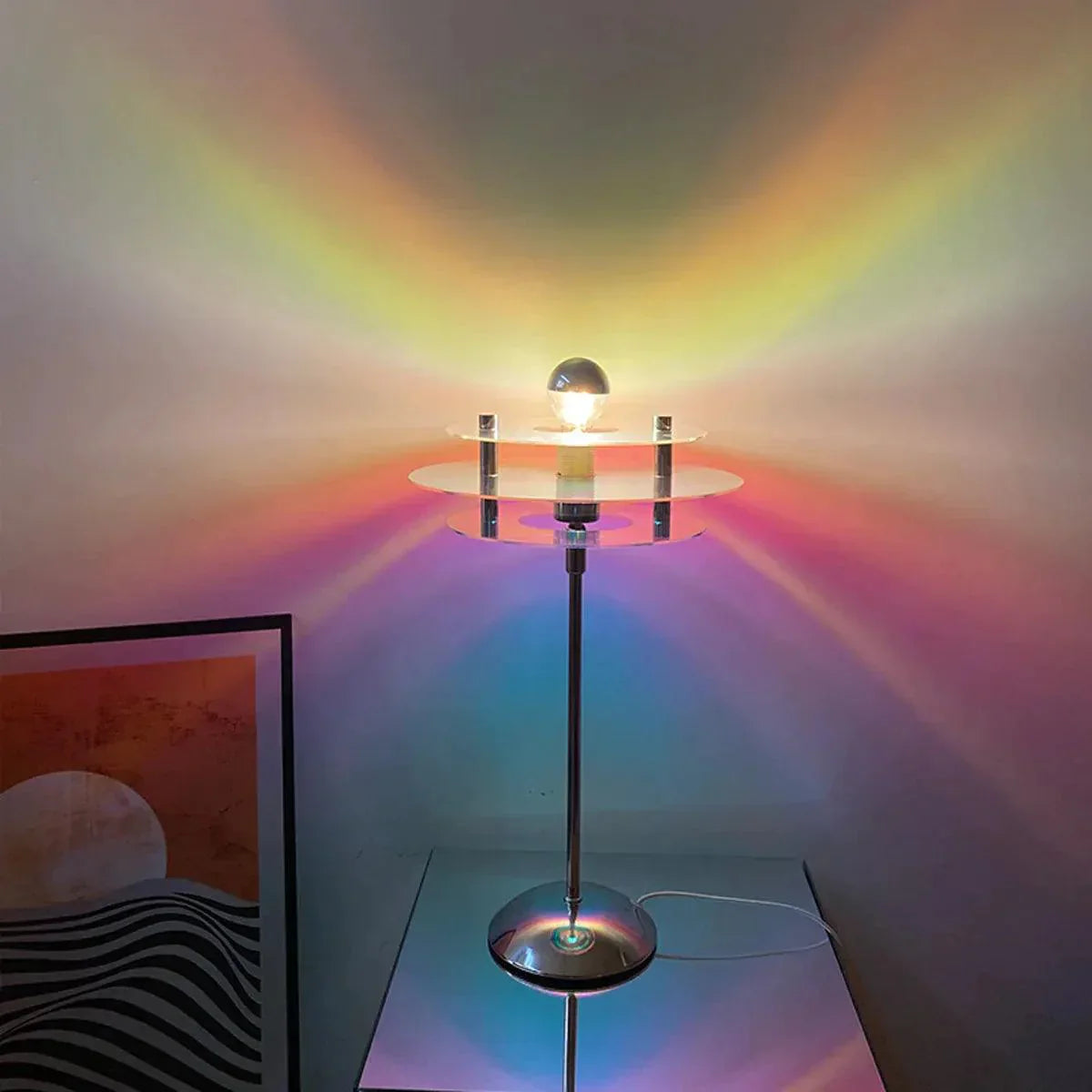 AuraRetro – Farbwechsel-Lampe im Vintage-Stil