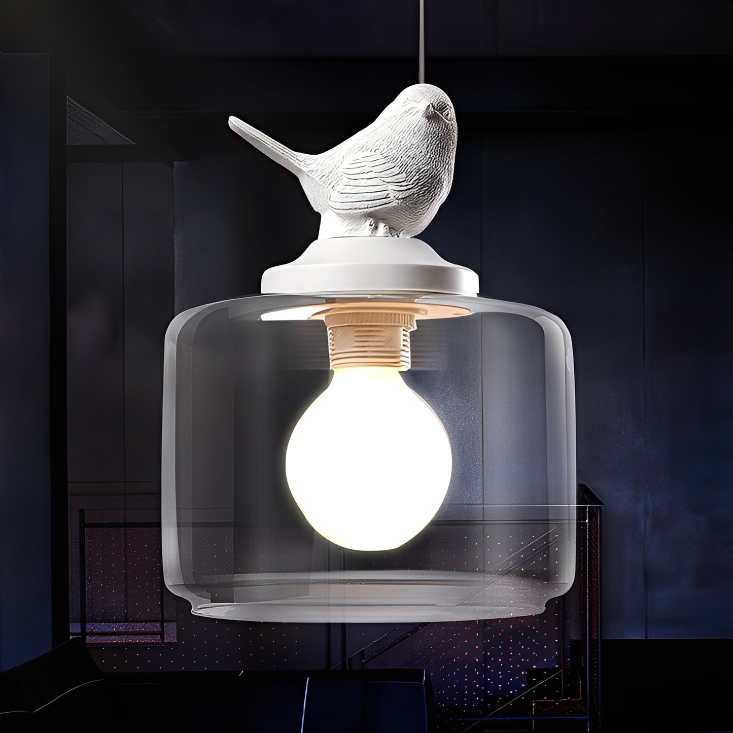 Aurel – Designer-Vogel-Hängeleuchte