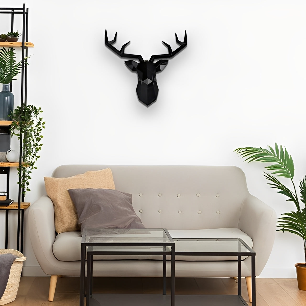 NordicAntler – Vintage Wanddekoration im Antilopenkopf-Design