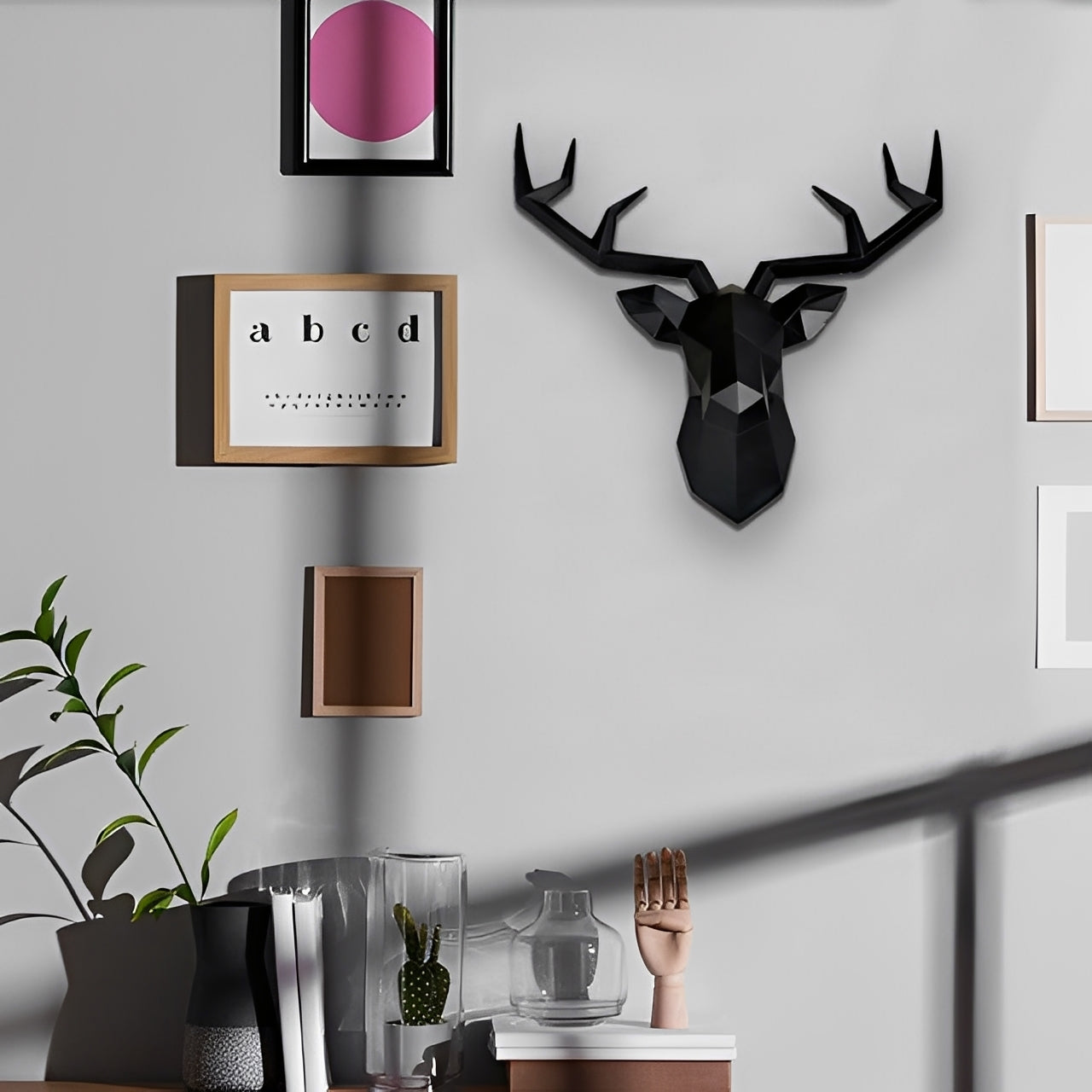 NordicAntler – Vintage Wanddekoration im Antilopenkopf-Design