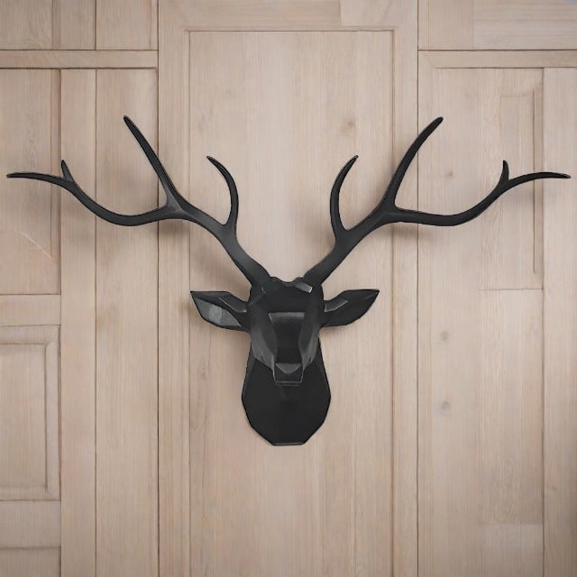 3D Löwenkopf-Wandhaken im modernen Safari-Stil