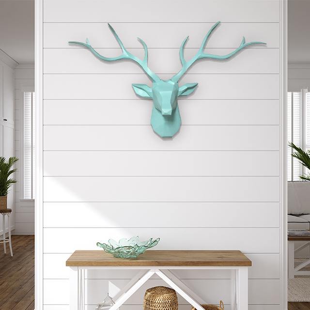 3D Löwenkopf-Wandhaken im modernen Safari-Stil