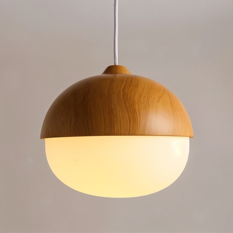 Lykke – Moderne Holzoptik-Hängeleuchte