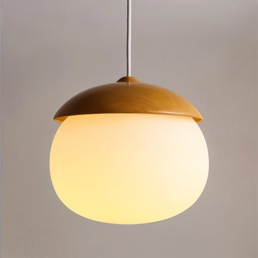 Lykke – Moderne Holzoptik-Hängeleuchte