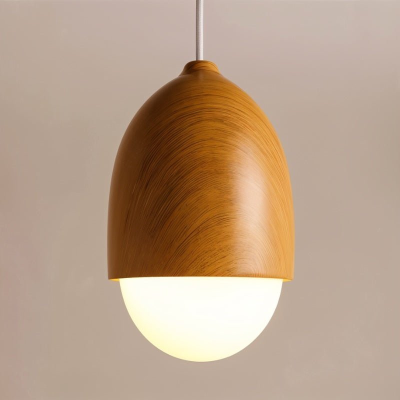 Lykke – Moderne Holzoptik-Hängeleuchte