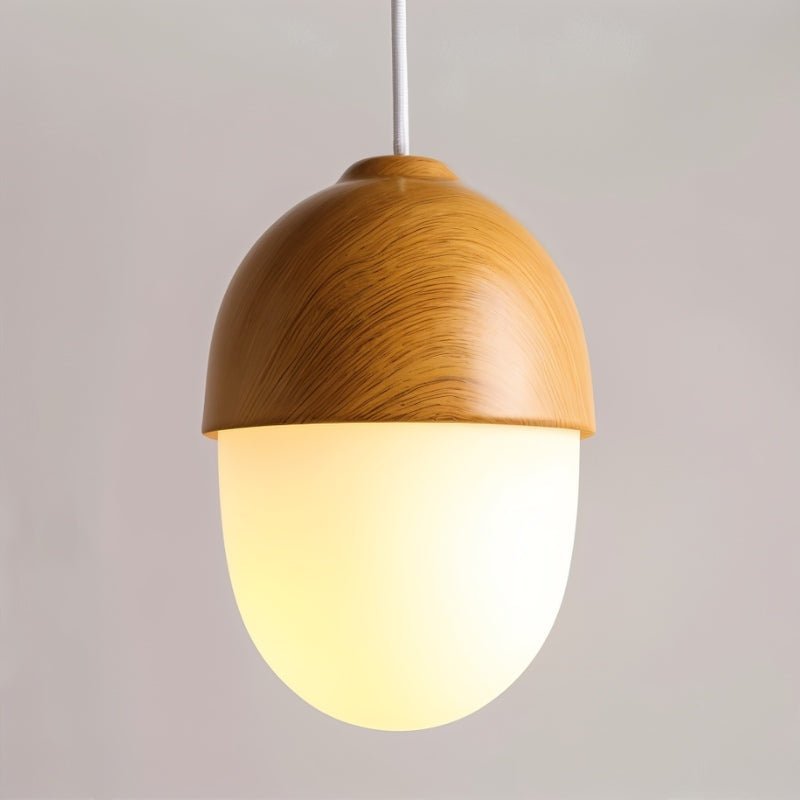 Lykke – Moderne Holzoptik-Hängeleuchte