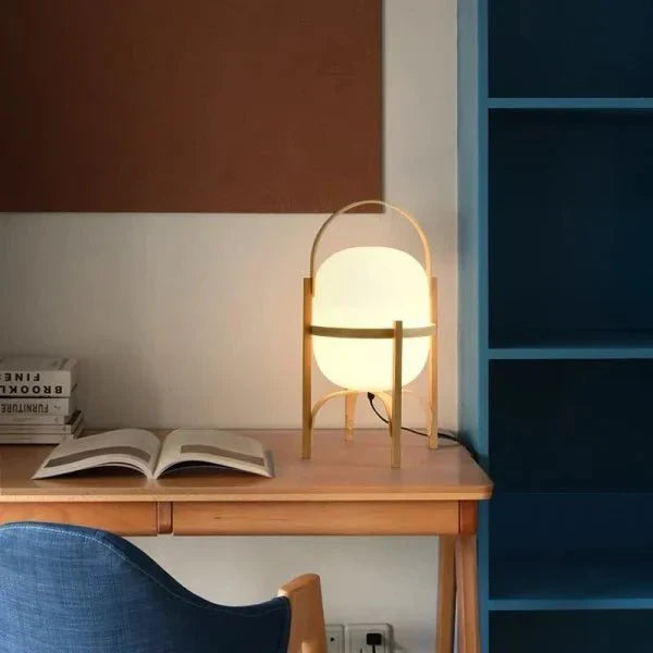 ZenLeuchte – Schlichte Tischlampe im japanisch-nordischen Cesta-Look