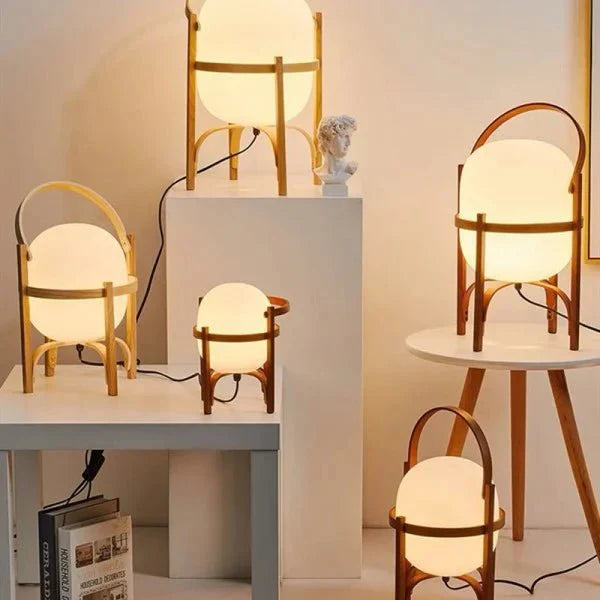 ZenLeuchte – Schlichte Tischlampe im japanisch-nordischen Cesta-Look
