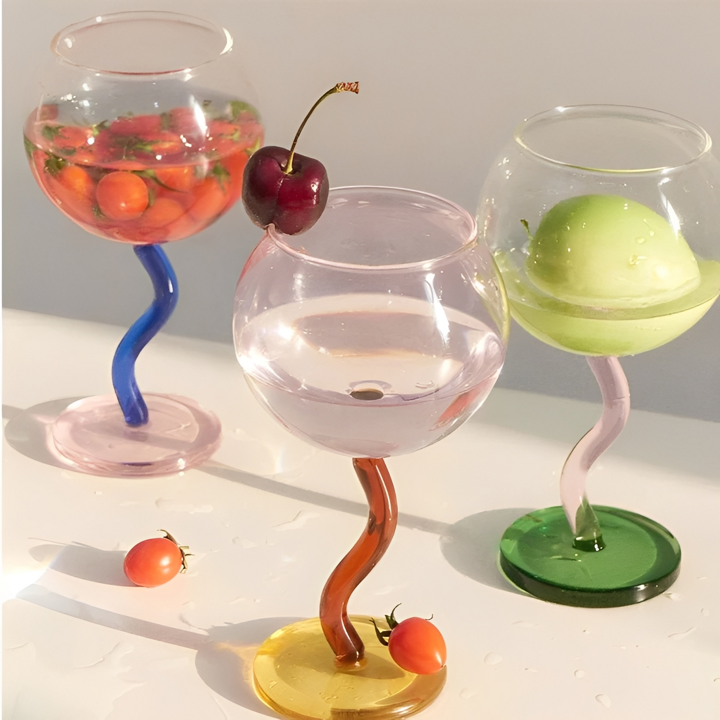 BellaCup – Handgefertigter Bubble-Glaspokal