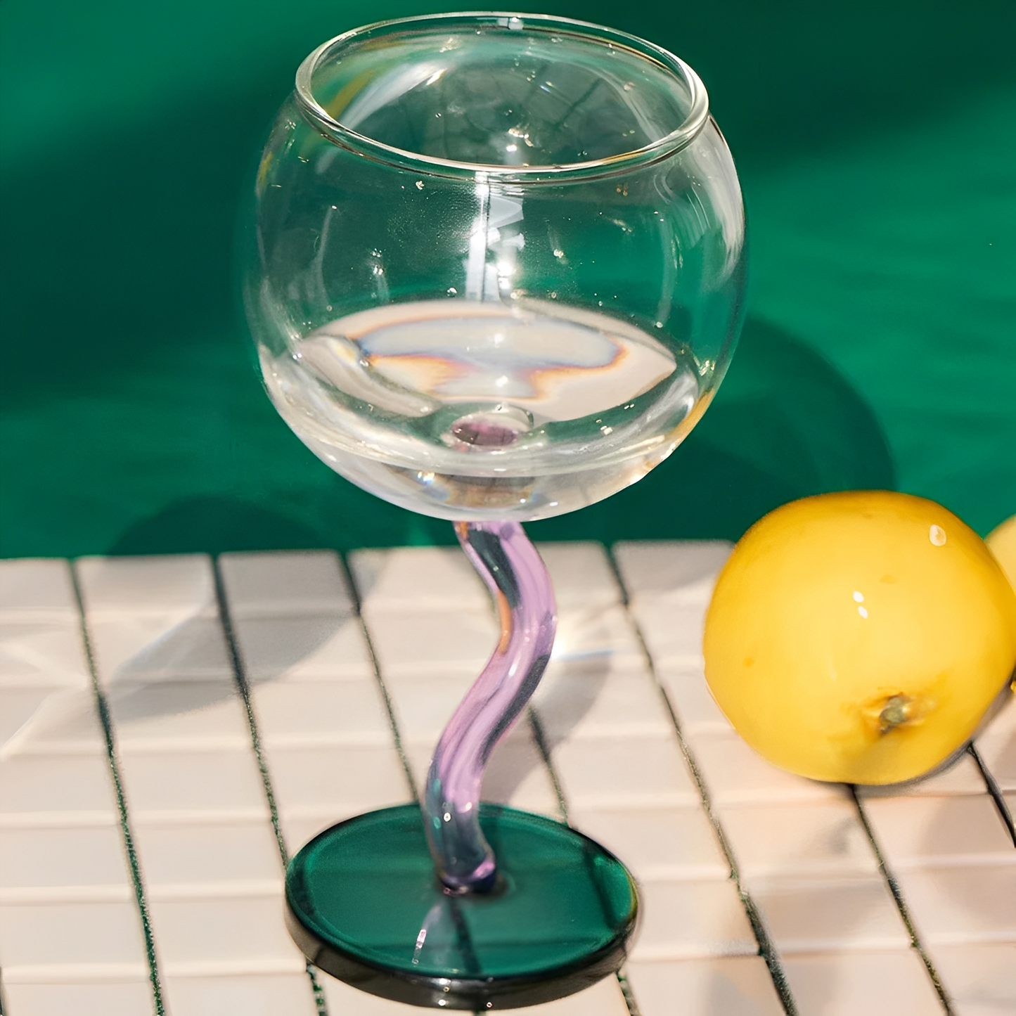 BellaCup – Handgefertigter Bubble-Glaspokal