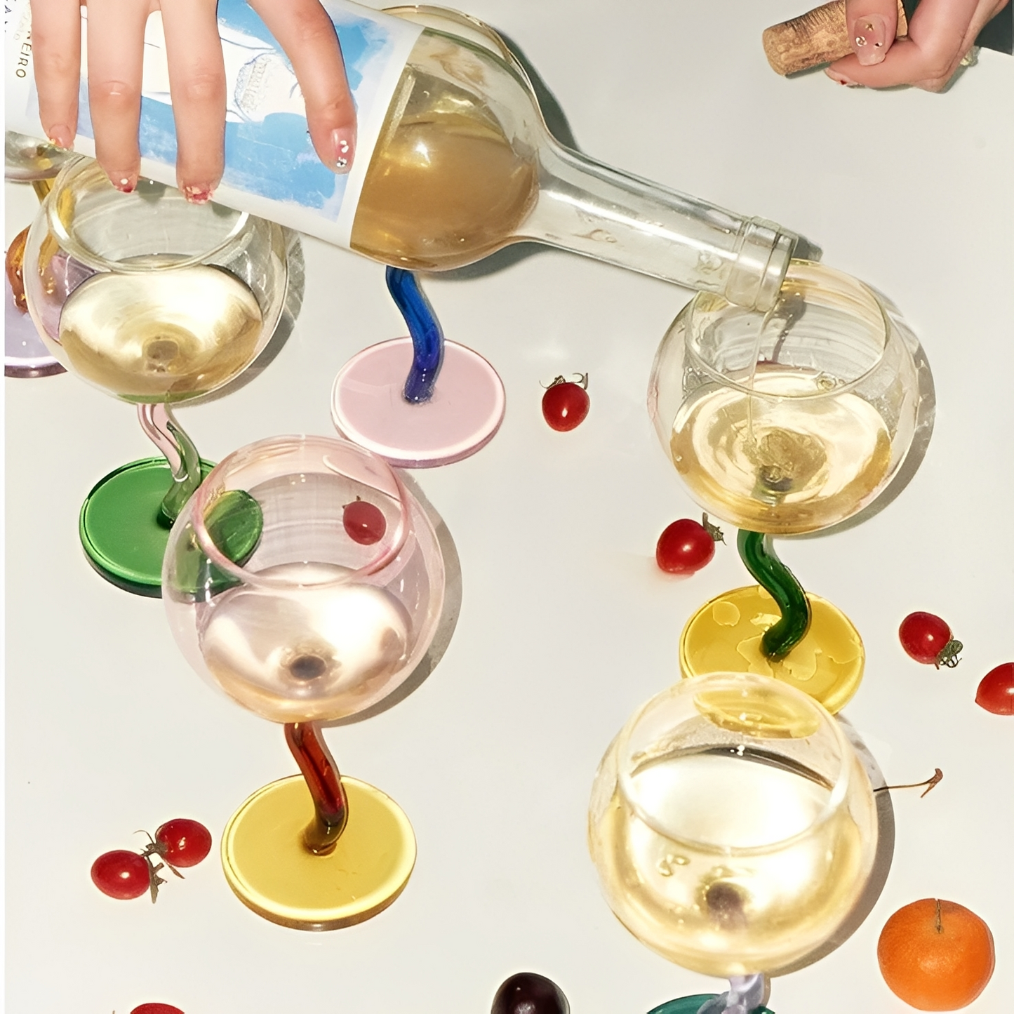 BellaCup – Handgefertigter Bubble-Glaspokal
