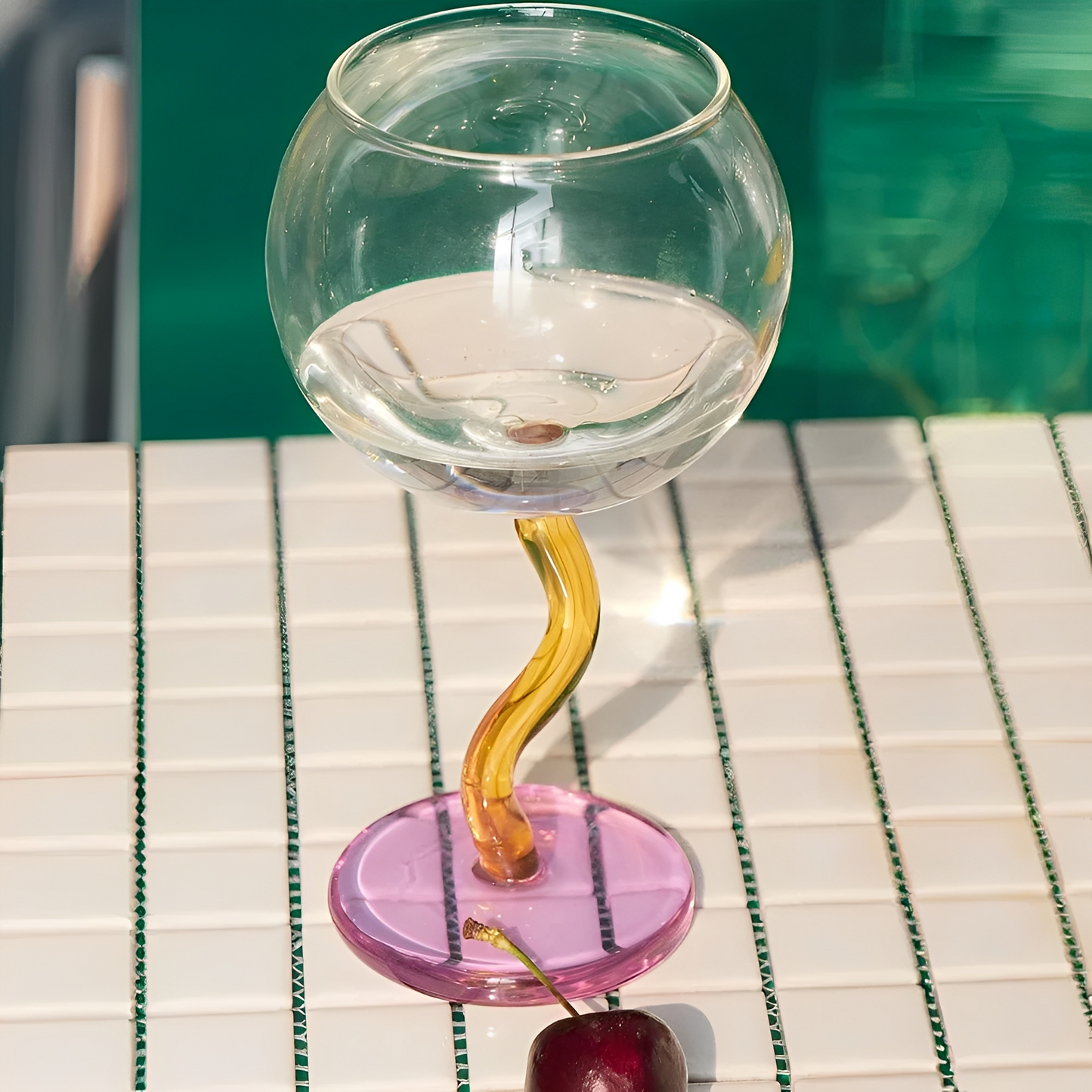 BellaCup – Handgefertigter Bubble-Glaspokal