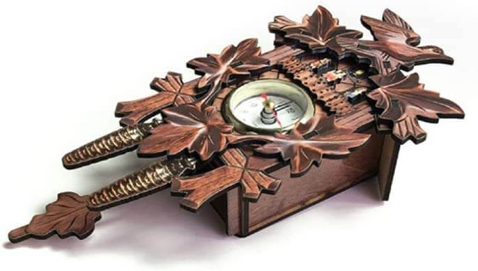 CuckooMood – Retro-Kuckucksuhr mit verspieltem Holzdesign